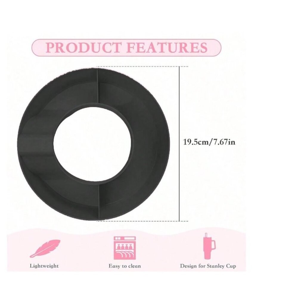 Cup Accessory Snack Tray ( Pink ) - Picture 3 of 4
